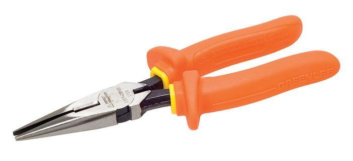 PLIERS,LONG NOSE,8",INSUL,MOLD - 0351-08-INS