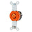 15A Twist Lock Single Orange - Miscellaneous - (1G4710)
