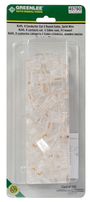 RJ45-8C CAT 5 (100 PACK) - 45780