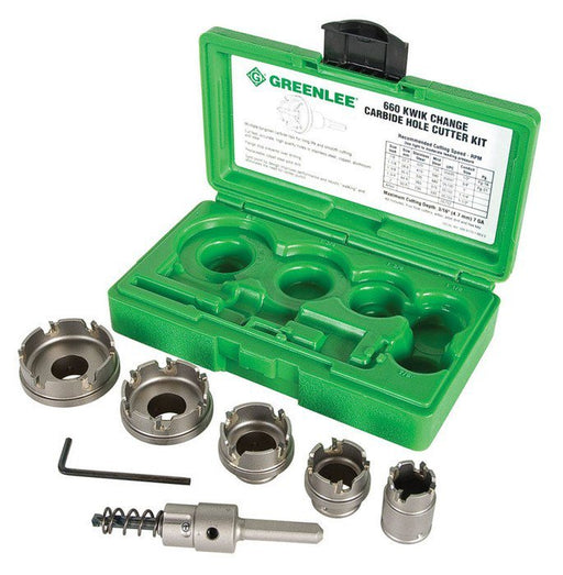 CARBIDE CUTTER SET, QUICK CHANGE, 6PC - '660