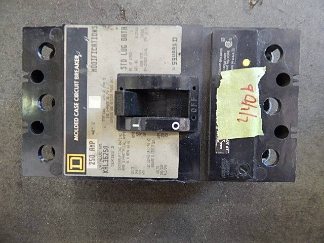 3P 250A 600V Circuit Breaker - Square D - (KAL 36250)