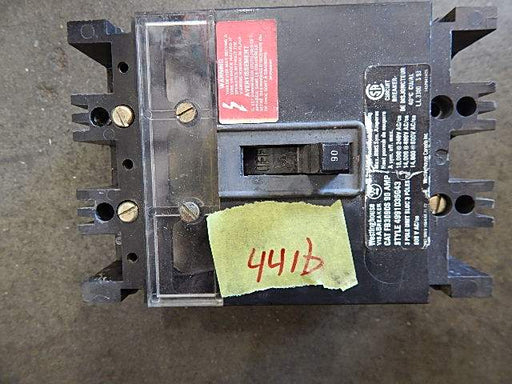 3P 90A 600V Circuit Breaker - Westinghouse - (FB 3090S)