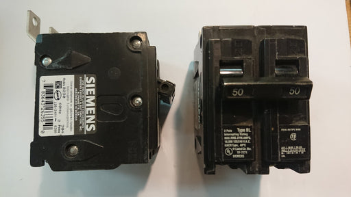 2P 50A 240V Circuit Breaker - Siemens - (BL 250)