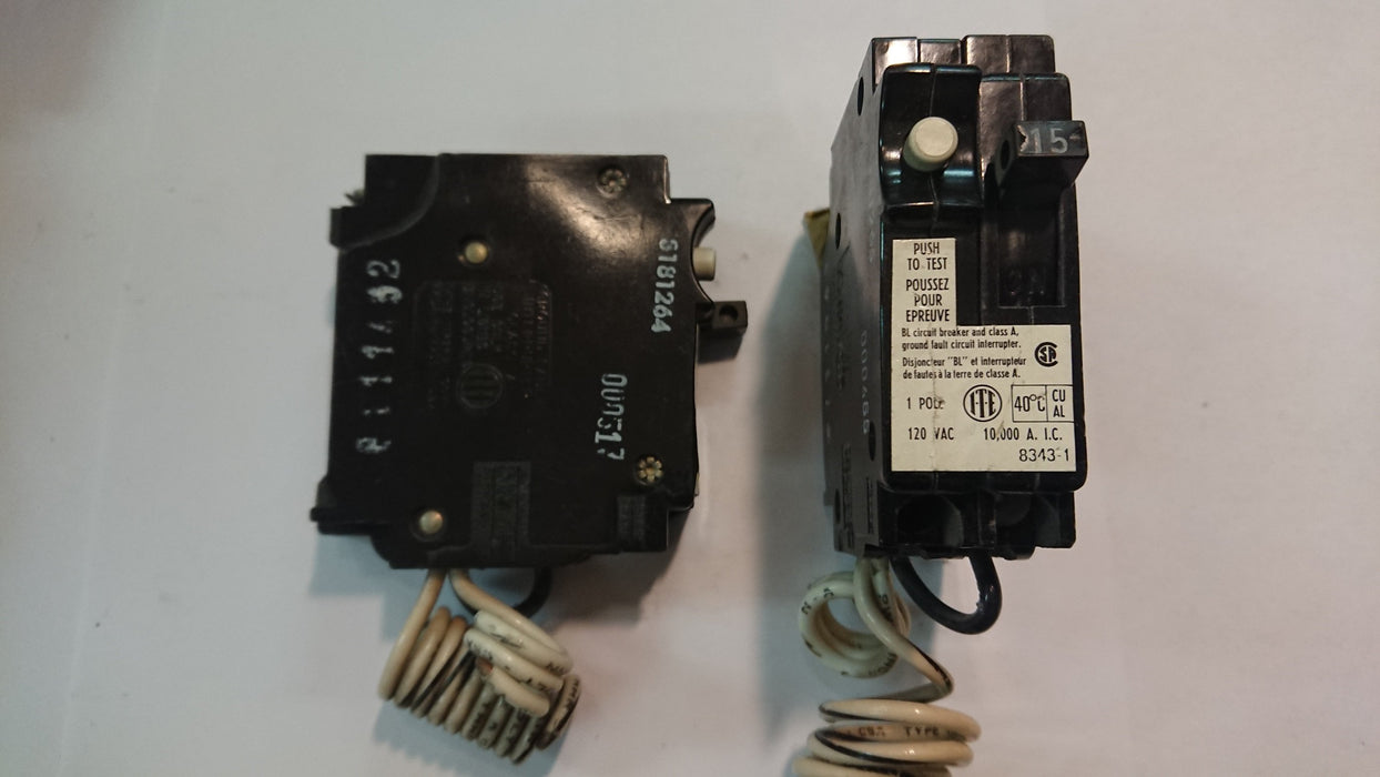 1P 15A 120V GFCI Circuit Breaker - Siemens - (BL 115GF)
