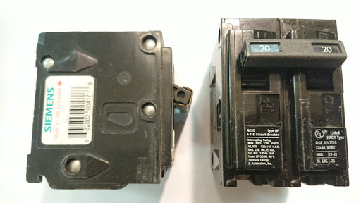 2P 20A 240V Circuit Breaker - Siemens - (EQP220)