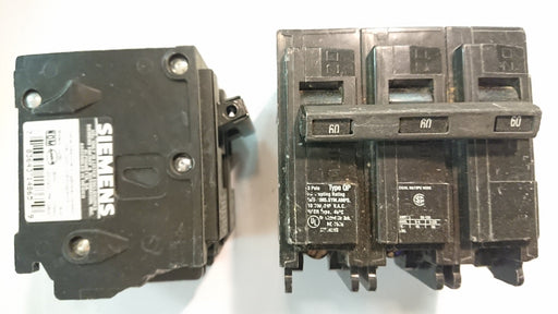 3P 60A 240V Circuit Breaker - Siemens - (EQP 360)
