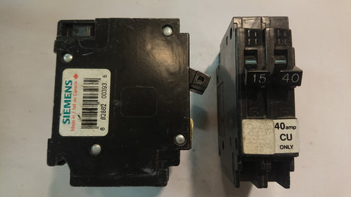 1P40A-1P15A 240V Circuit Breaker - Siemens - (QT 15/40)