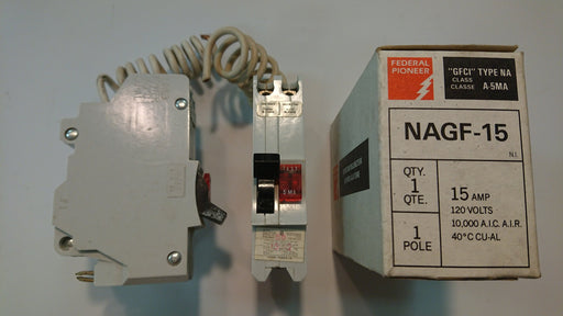 1P 15A 120V GFCI Circuit Breaker - Federal - (NAGF 15)
