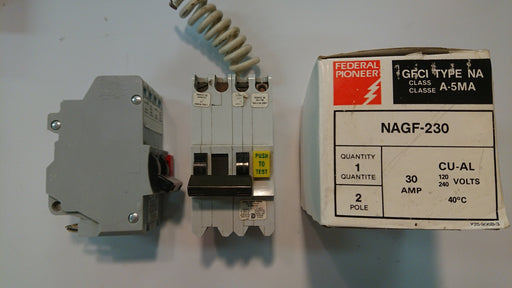 1P 30A 120V GFCI Circuit Breaker - Federal - (NAGF 230)
