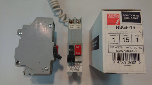 1P 15A 120V GFCI Circuit Breaker - Federal - (NBGF 15)