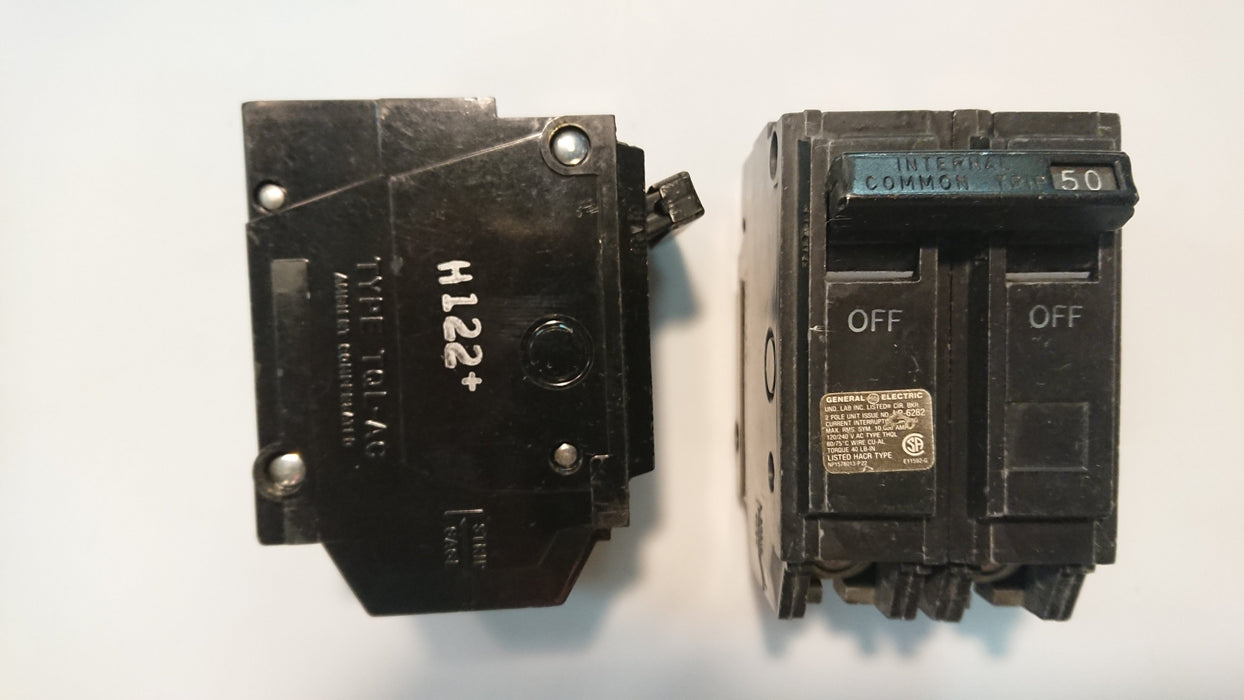 50A 2-Pole 240V Circuit Breaker - GE - (THQL 250)