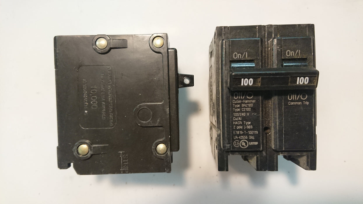 100A 2-Pole 240V Circuit Breaker - Westinghouse - (BR 2100)