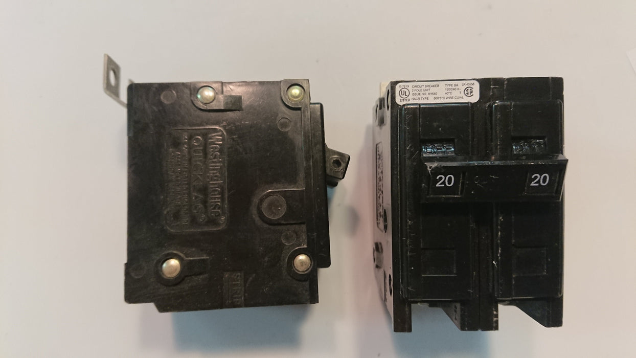 20A 2-Pole 240V Circuit Breaker - Westinghouse - (BA 220)