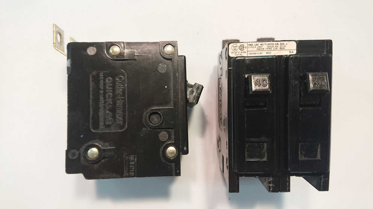 40A 2-Pole 240V Circuit Breaker - Westinghouse - (BA 240)