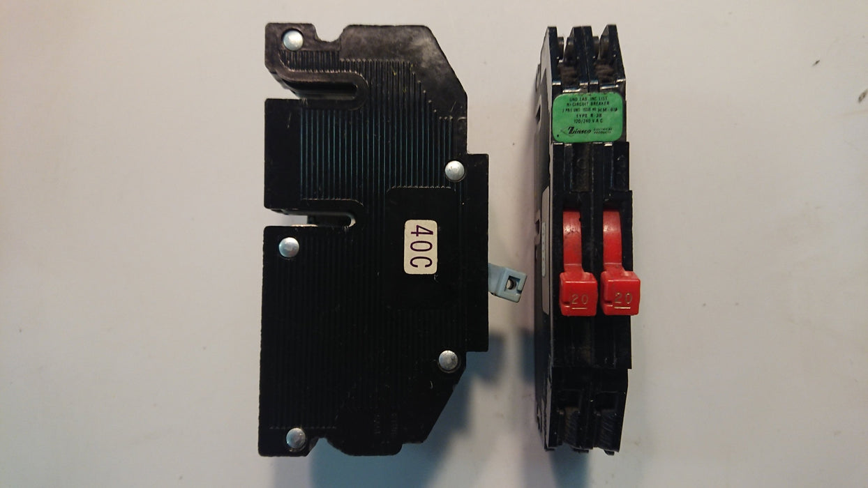 20A 2-Pole 240V Circuit Breaker - Taylor - (R-38 220)