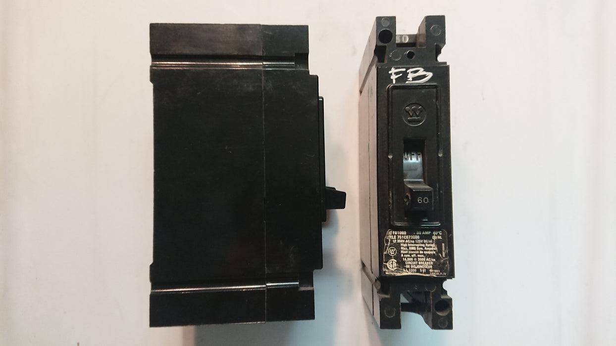 3P 40A 600V Circuit Breaker - Westinghouse - (FB 3040PL)