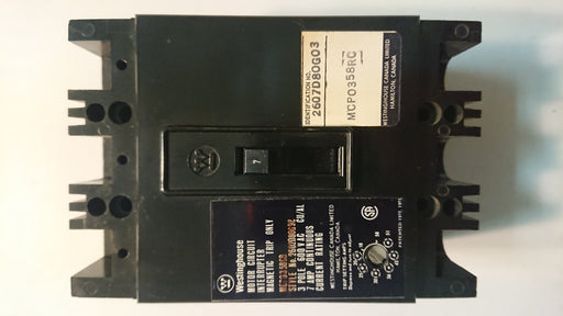 3P 7A 600V Circuit Breaker - Westinghouse - (MCP 0358S)