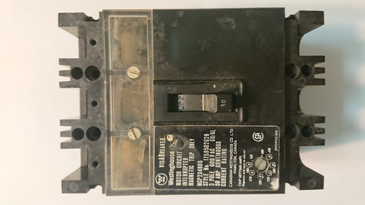 3P 50A 600V Circuit Breaker - Westinghouse - (MCP23480S)