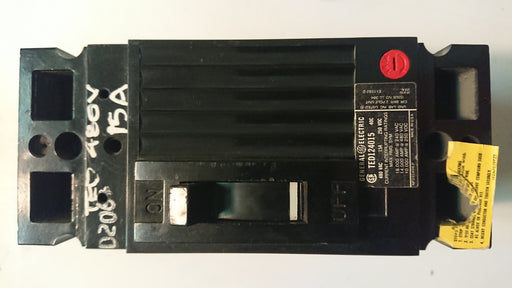 2P 15A 2480V Circuit Breaker - GE - (TED 124025)