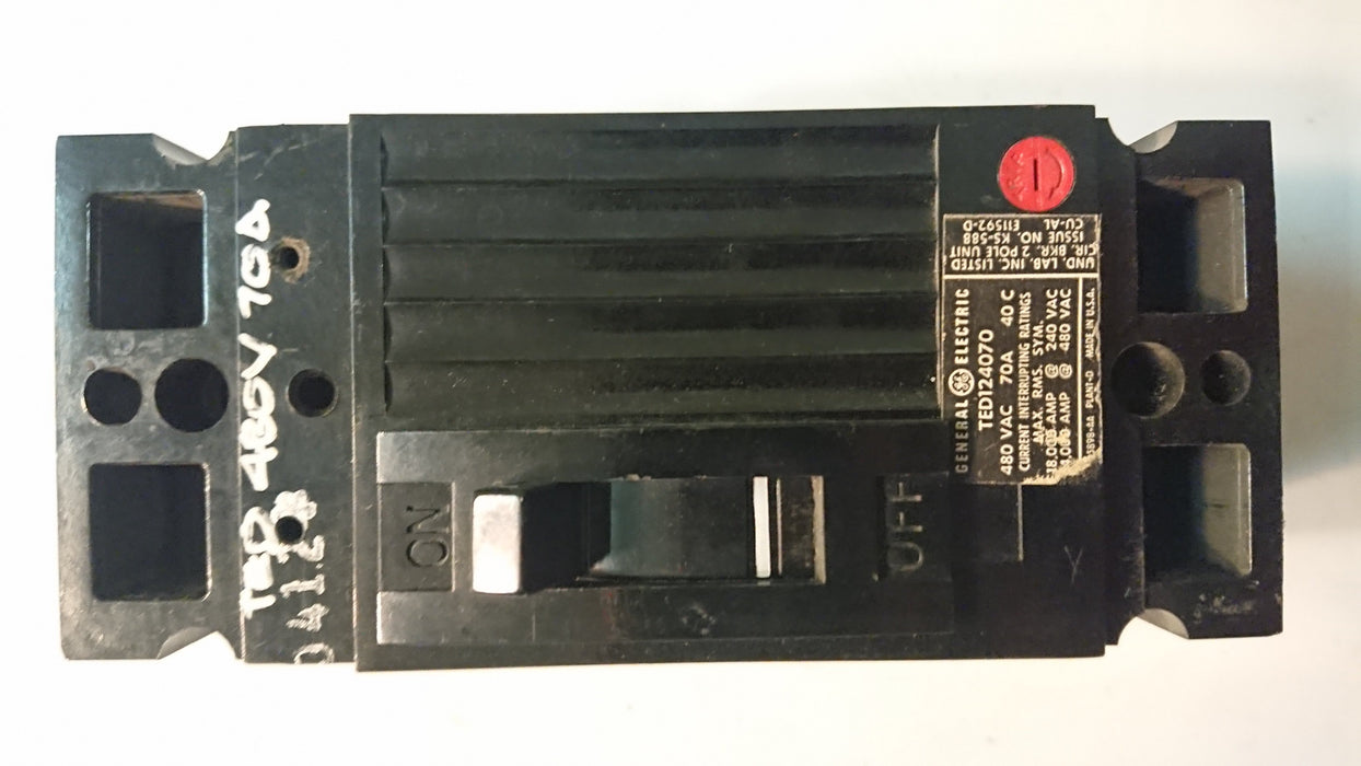 2P 70A 480V Circuit Breaker - GE - (TED 124070)