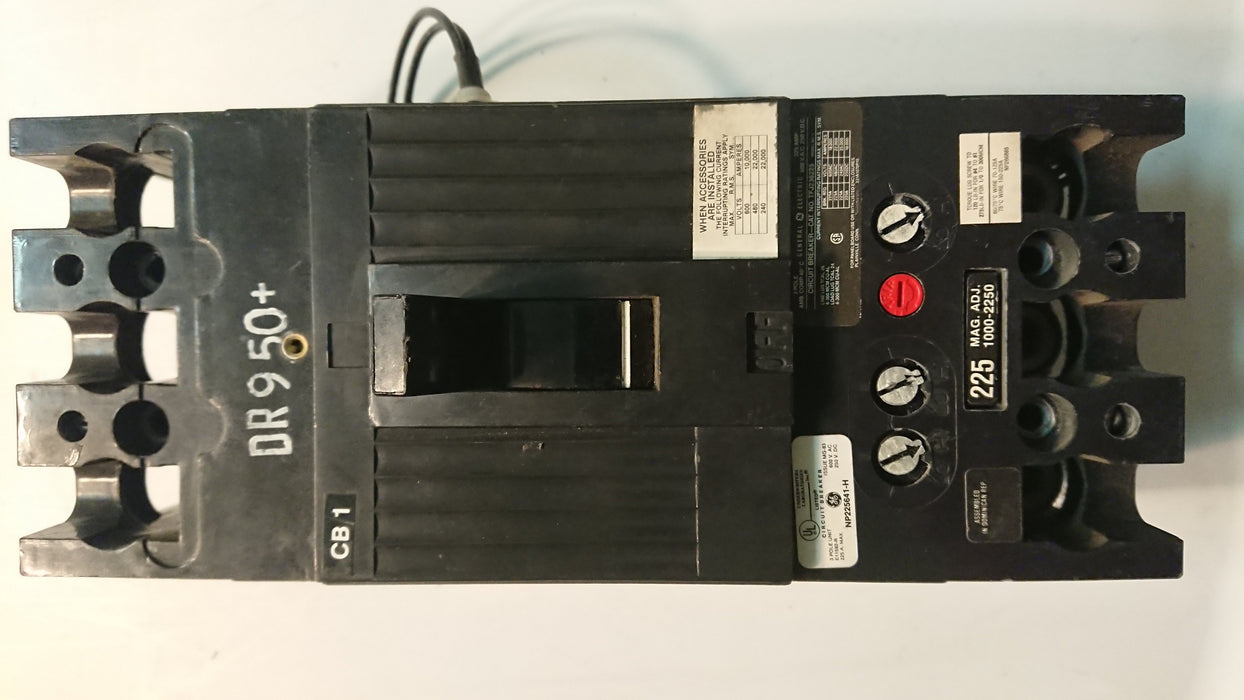 3P 225A 600V Circuit Breaker - GE - (TFJ 236225)