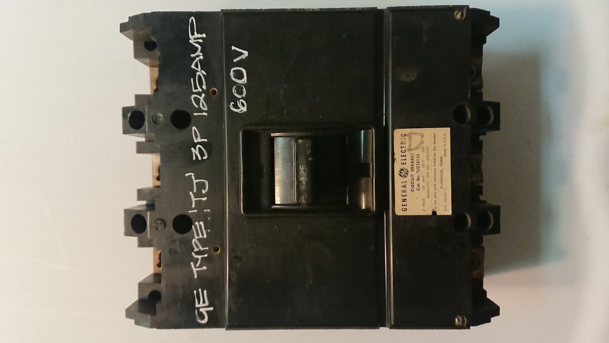 3P 125A 600V Circuit Breaker - GE - (TJ 236125)