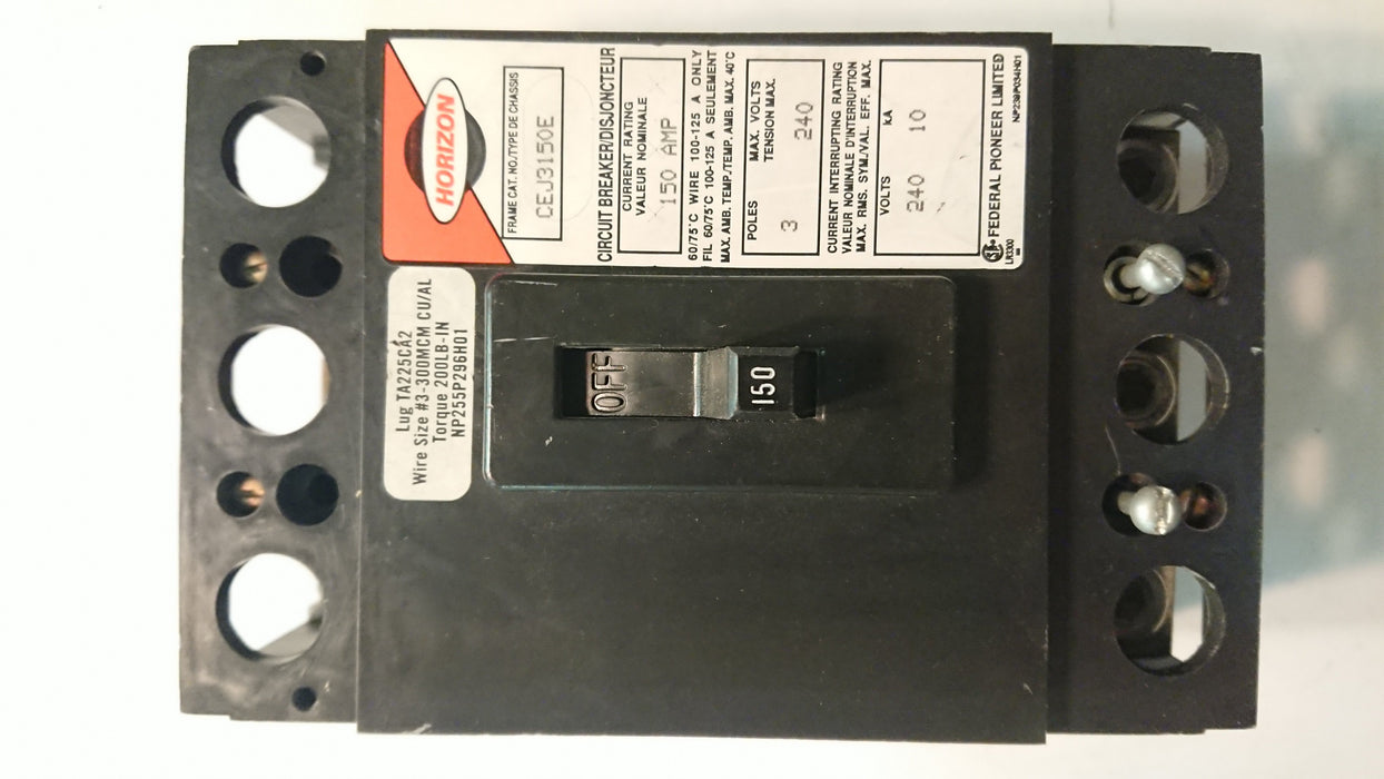 3P 150A 240V Circuit Breaker - Horizon - (CEJ3150 E)