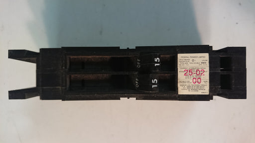 2P Double Twin 15A 347V Circuit Breaker - FPE - (HEW0215)
