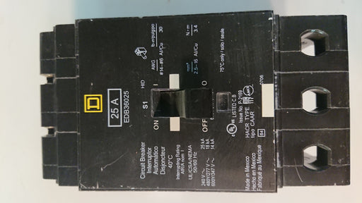 3P 25A 347/600V Circuit Breaker - Siemens - (EDB 36025)