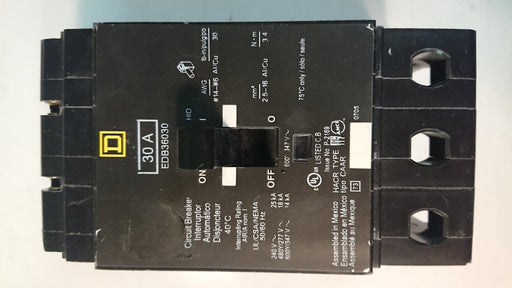 3P 30A 347/600V Circuit Breaker - Siemens - (EDB 36030)