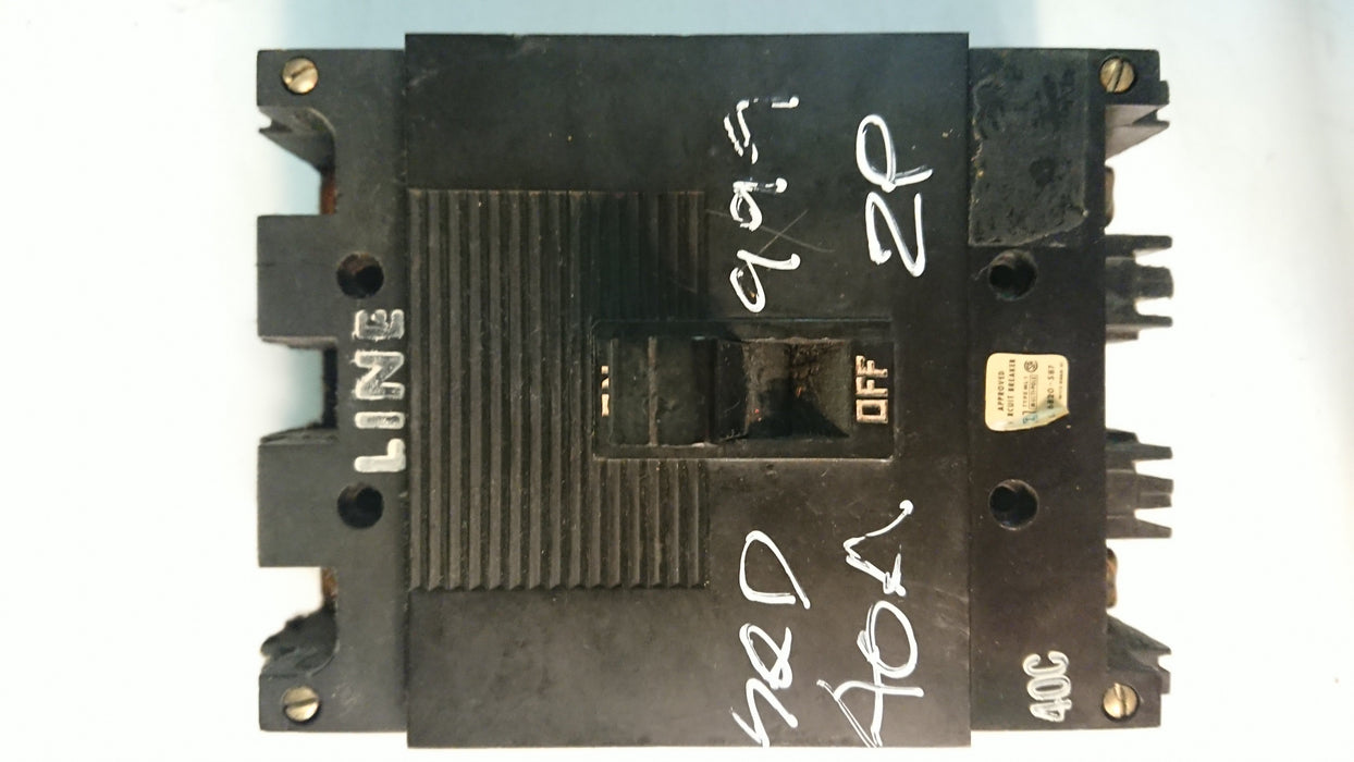 2P 40A 600V Circuit Breaker - Square D - (999240)