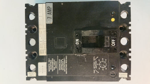 3P 7A 600V Circuit Breaker - Square D - (FAL 36007)