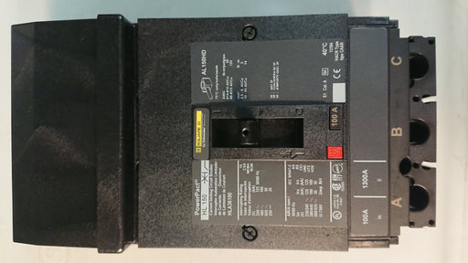 3P 100A 600V Circuit Breaker - Square D - (HLA 36100)