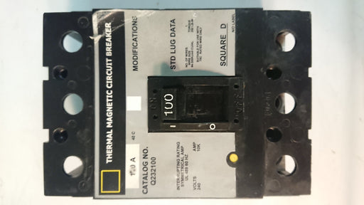 2P 100A 240V Circuit Breaker - Square D - (Q232100)