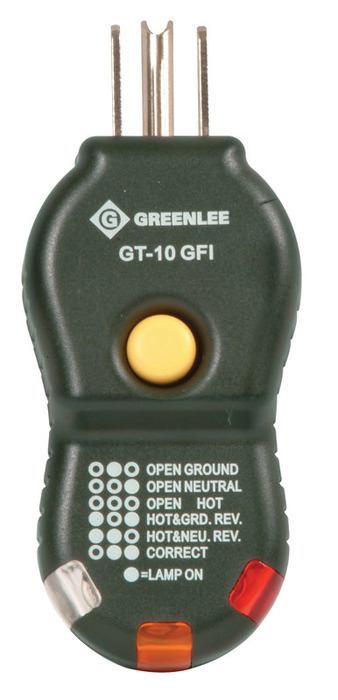TESTER,CIRCUIT-GFI (GT-10GFI) - GT-10GFI