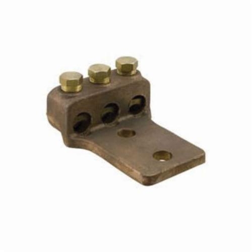 Bronze Mech Lug  1 cond, 2 hole mount - H3L-21-2N