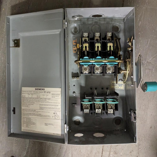 Fusible Switch 600V 30A - Siemens - (ID361)
