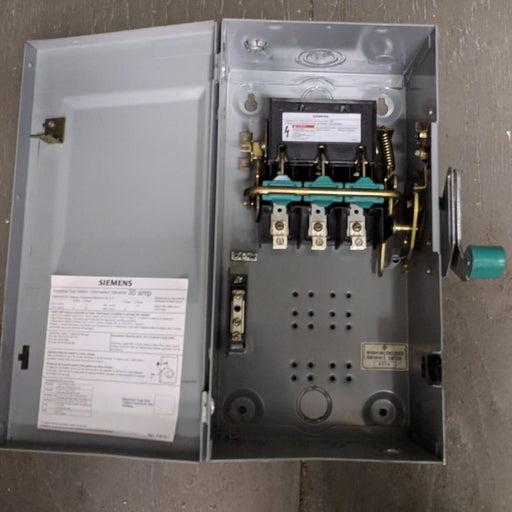 Industrial Duty Switch 600V 30A - Siemens - (ID361NF)