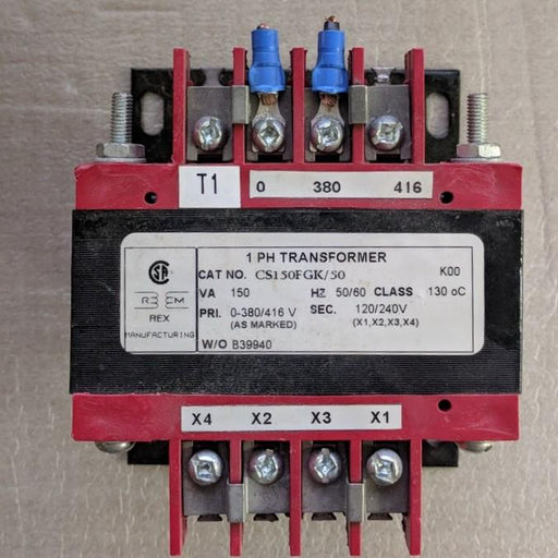 Transformer 0-380/416:120/240V 150VA - Rex - (CS15OFGK/50)