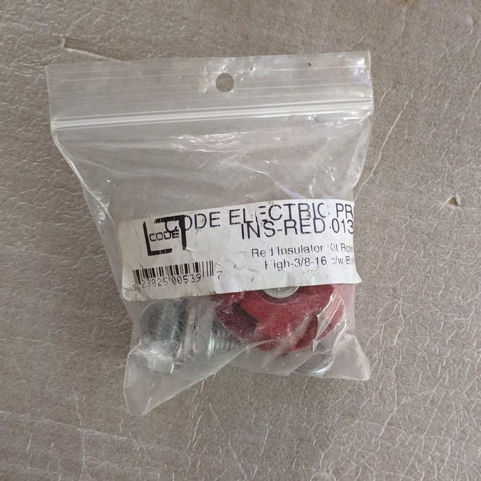 Round Red Insulator Kit 1-3/8" - Code Electric - (INS-RED-0137K)