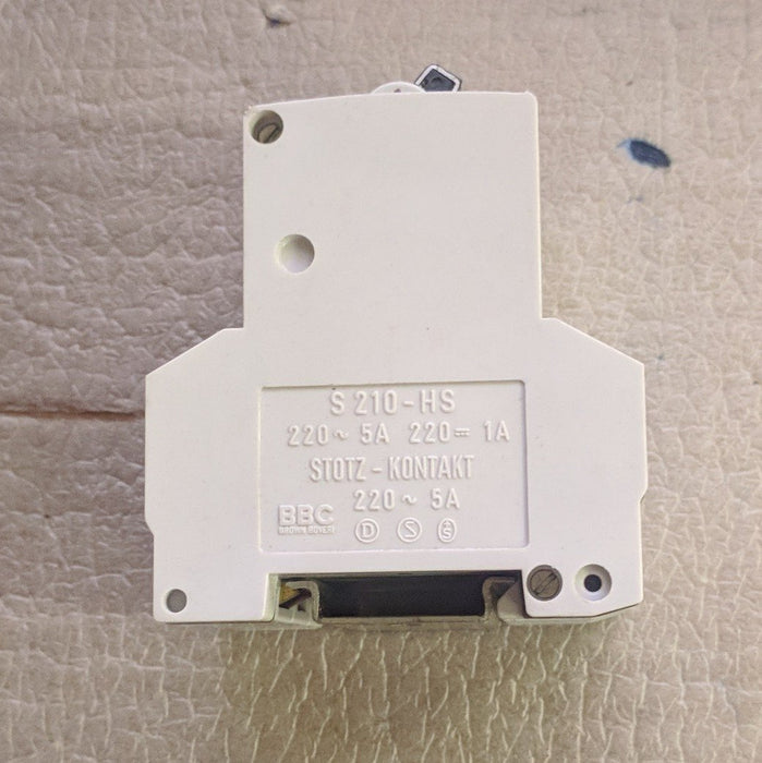 DIN Mounted Breaker - 5A 220V 3 Pole - Allen Bradley - (S210-HS)