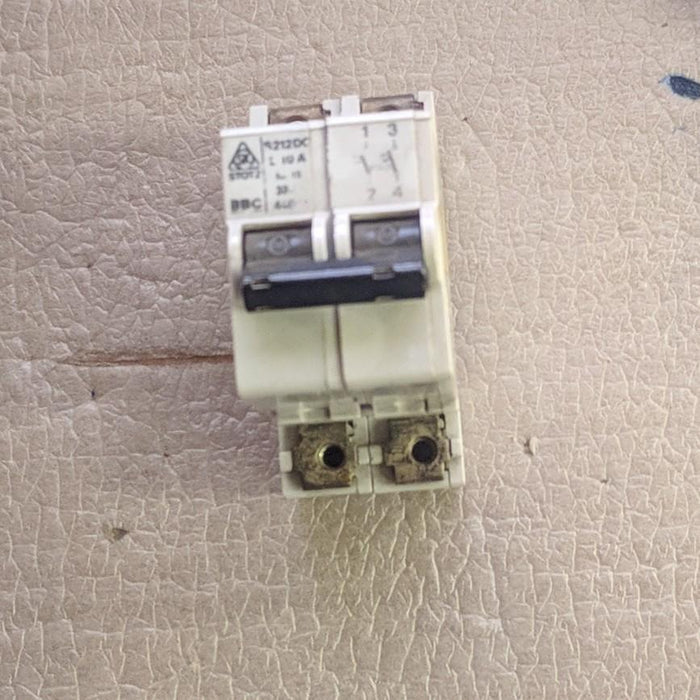 DIN Mounted Breaker - 10A 2 Pole - Allen Bradley - (S212DC)