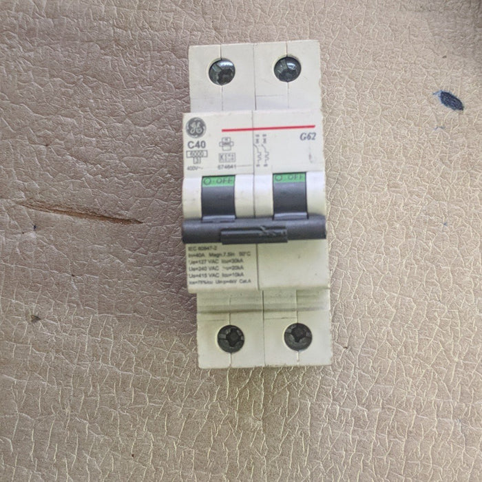 DIN Mounted Breaker - 40A 400V - GE - (C40)