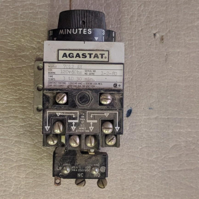 Timers 3-30 MIN 120V - Agastat - (7012AH)