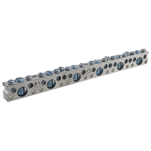 Alum Dual Rated Neutral Bar with screws - NB-120