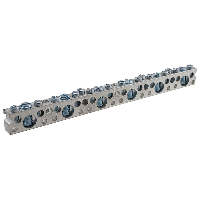 Alum Dual Rated Neutral Bar with screws - NB-120