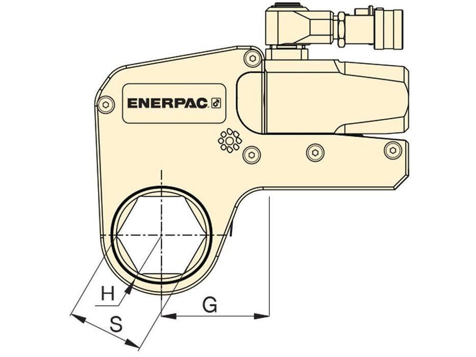 ENERPAC W35402X - W35000X HEX CASSETTE, 105MM [4-1/8"]
