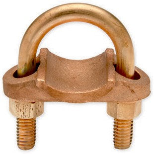 Bronze Ground Clamp Cable, Braid or Strip CU to Pipe - GO-2
